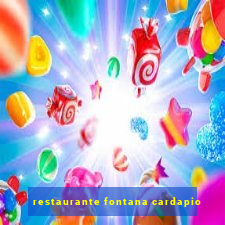 restaurante fontana cardapio